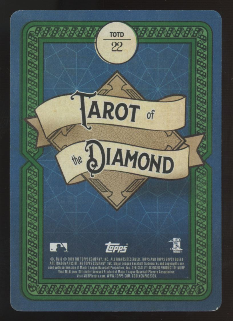 2019 Topps Gypsy Queen Aaron Judge Indigo Tarot Of The Diamond /250 #TOTD122