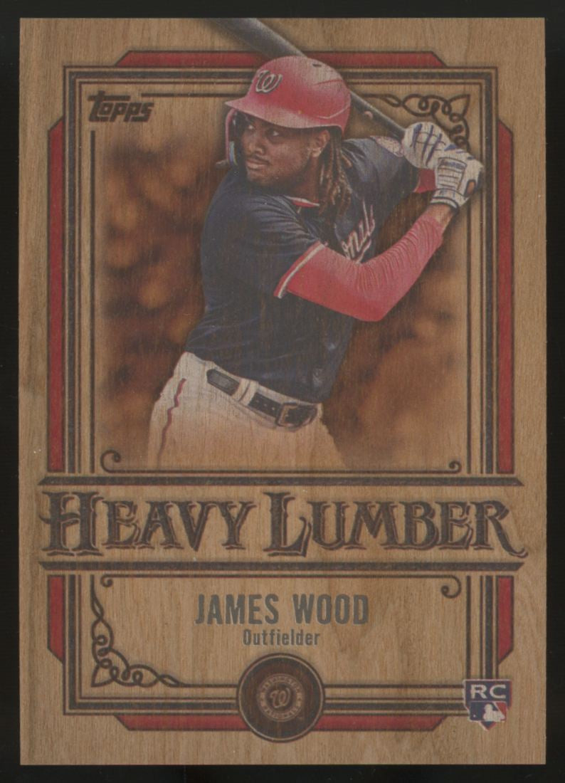 2025 Topps Series One James Wood RC Heavy Lumber SSP #HL-12