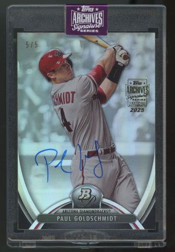 2025 Topps Archives Signature Series Paul Goldschmidt Auto /5 #11