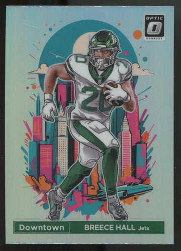 2024 Donruss Optic Breece Hall Downtown Prizm SSP #22