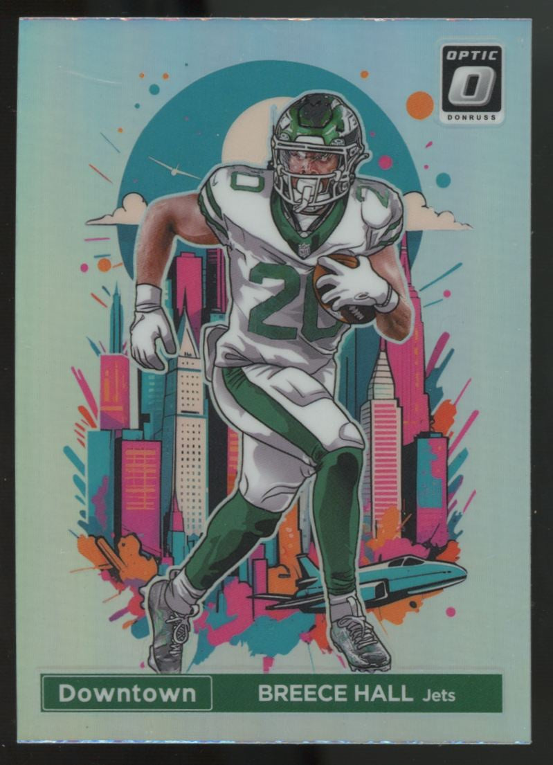 2024 Donruss Optic Breece Hall Downtown Prizm SSP #22