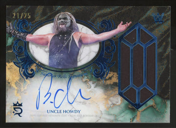 2025 Topps Royalty WWE Uncle Howdy Blue Superior Patch Auto /25 #SUS-UHO