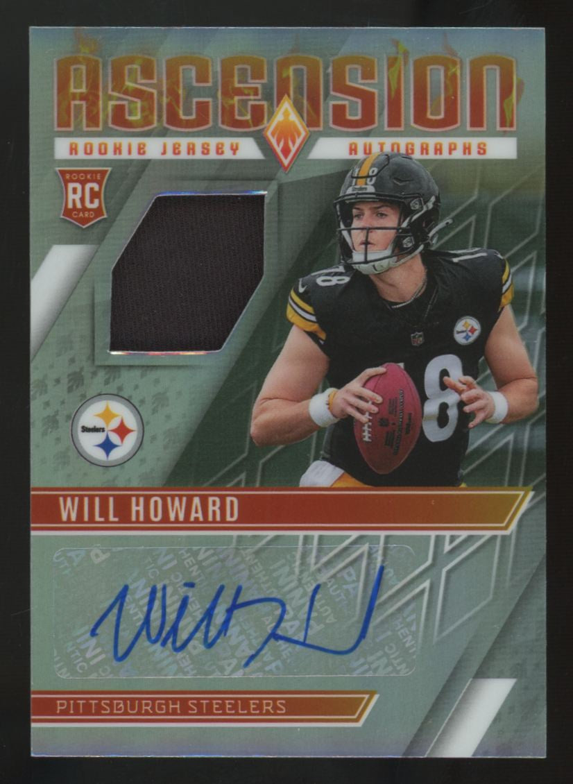 2025 Panini Phoenix Will Howard RC Ascension Patch Auto RPA /49 #ARJ-WHD