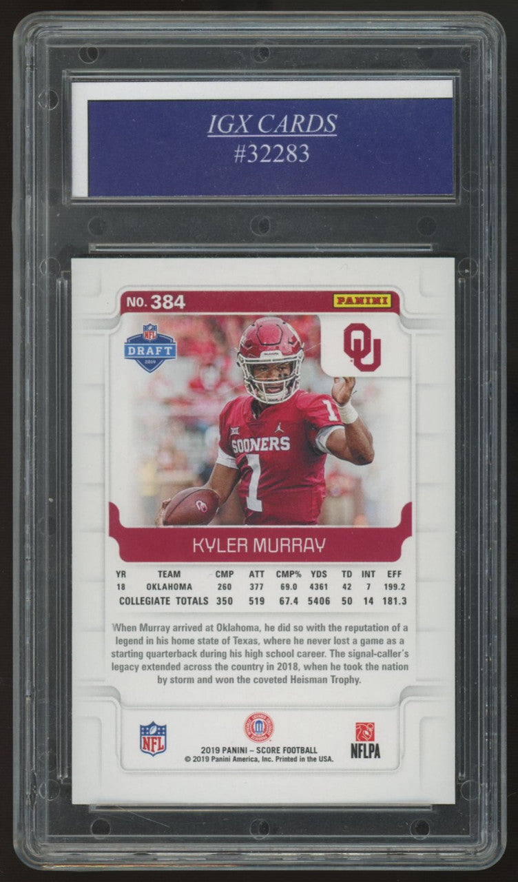 2019 Score Kyler Murray RC #384 IGX 10