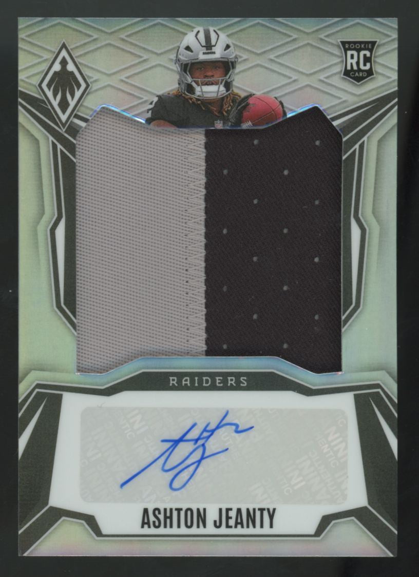 2025 Panini Phoenix Ashton Jeanty RC Silver Patch Auto RPA /149 #RPS-AJY