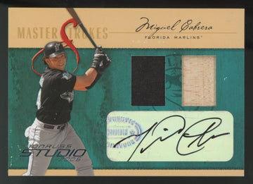 2005 Donruss Studios Miguel Cabrera Master Strokes Dual Patch Auto /25 #MS-20
