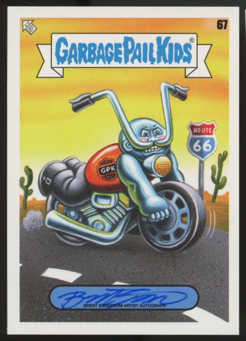 2021 Garbage Pail Kids Go On Vacation Brent Engstrom Artist Auto /75 #67