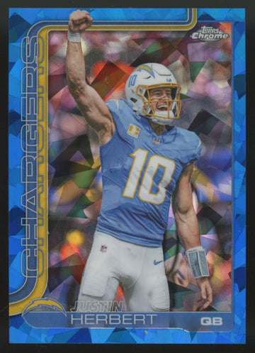 2025 Topps Chrome Sapphire Justin Herbert Image Variation SSP #158 "A"