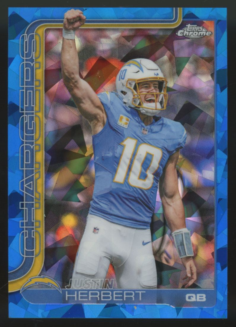 2025 Topps Chrome Sapphire Justin Herbert Image Variation SSP #158 "A"