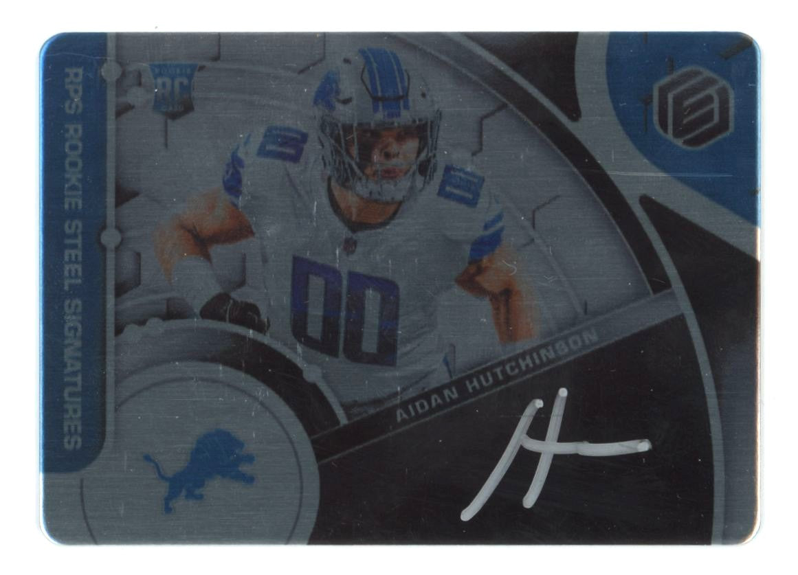 2022 Panini Elements Aidan Hutchinson RC Steel Signatures Auto /199 #131