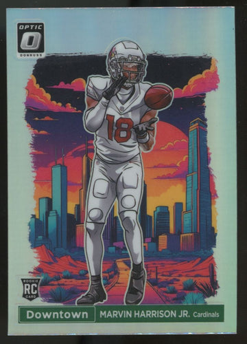 2024 Donruss Optic Marvin Harrison Jr. RC Downtown SSP #12