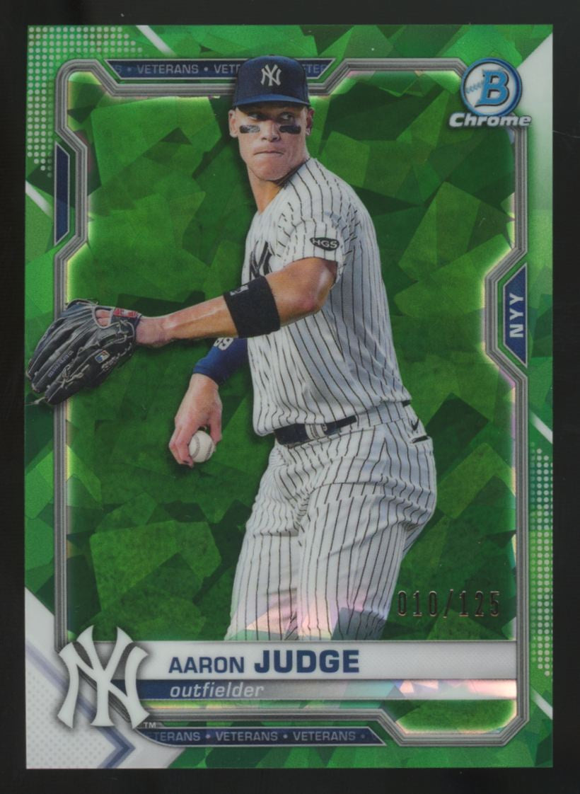 2021 Bowman Chrome Sapphire Aaron Judge Green /125 #25