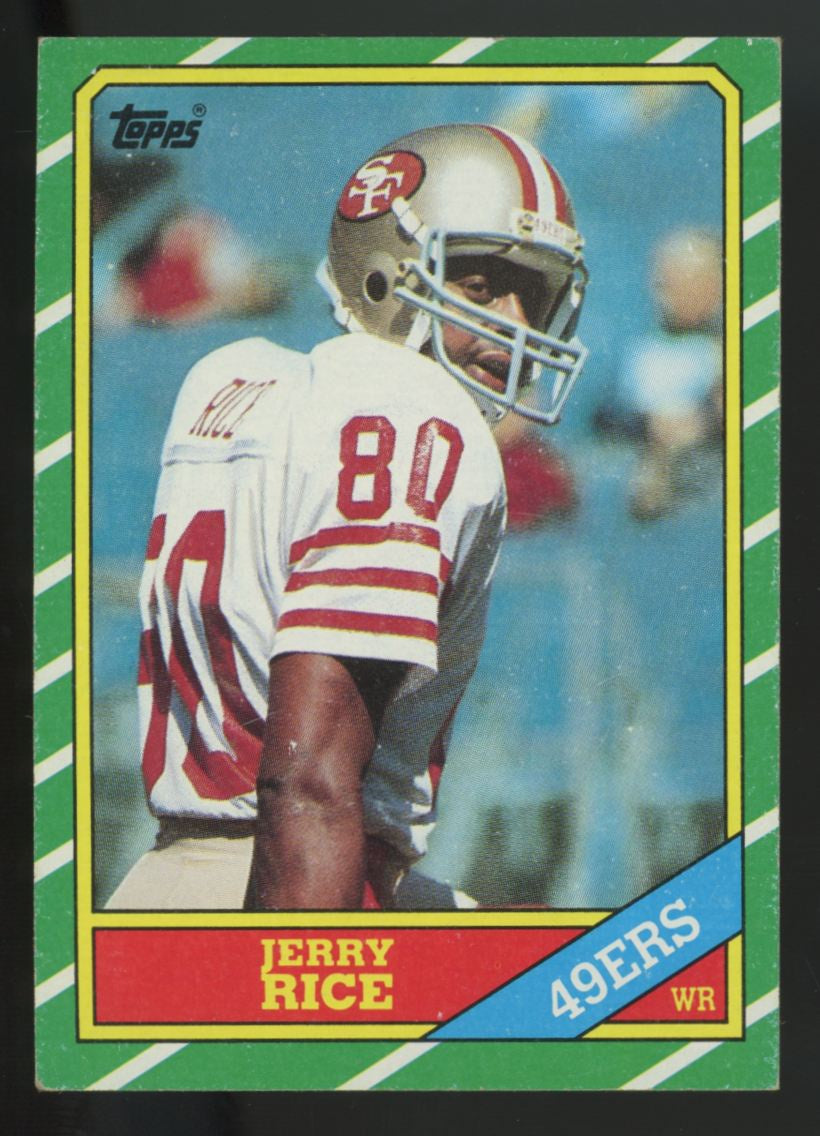 1986 Topps Jerry Rice RC #161 EX "D"