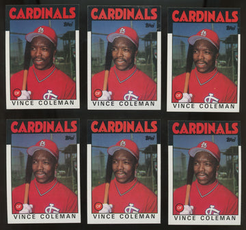 1986 Topps Vince Coleman #370 (Lot of 42)