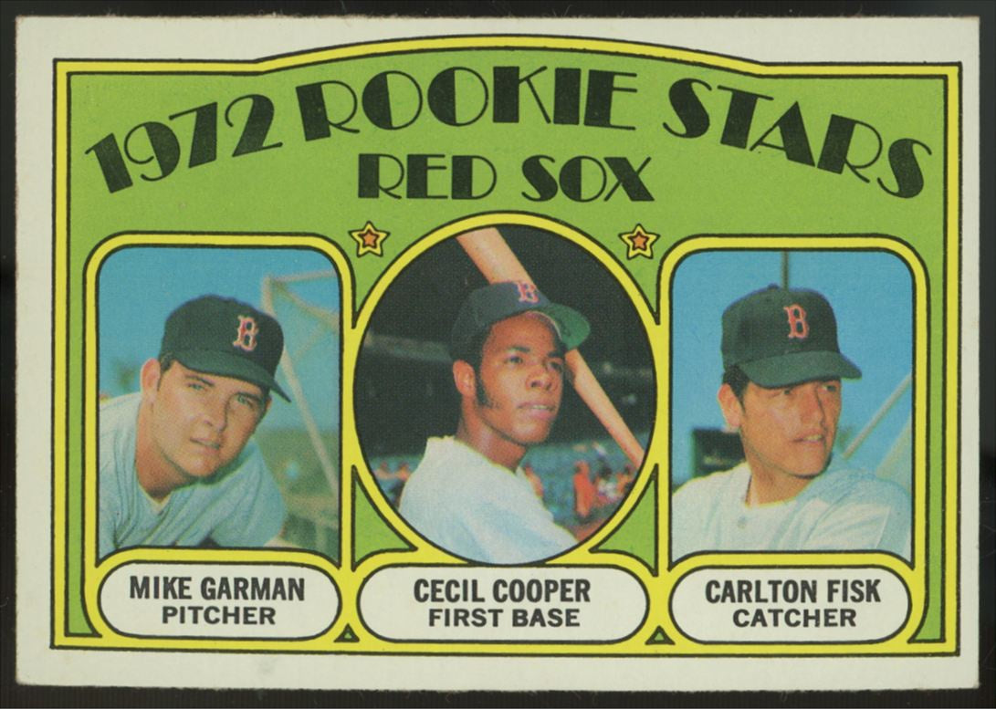 1972 Topps Carlton Fisk, Cooper, Garman RC #79 EX/MT