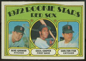1972 Topps Carlton Fisk, Cooper, Garman RC #79 EX/MT