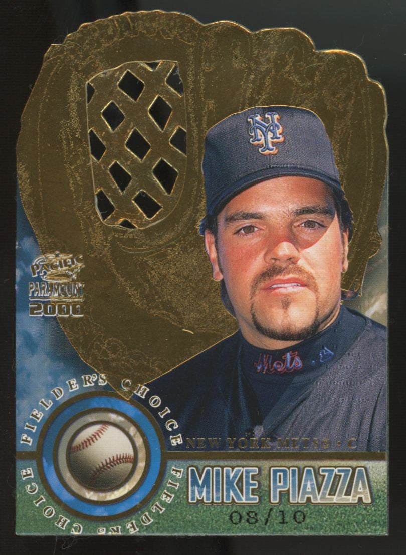 2000 Pacific Paramount Mike Piazza Fielder's Choice Gold Glove Die Cut /10 #11