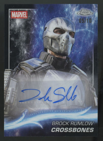 2025 Topps Marvel Chrome Crossbones/Frank Grillo Black Refractor Auto /10 #AA-FG