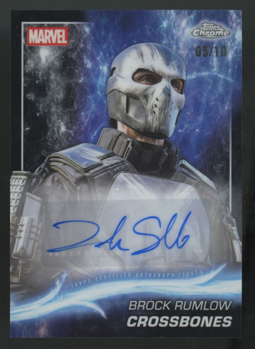 2025 Topps Marvel Chrome Crossbones/Frank Grillo Black Refractor Auto /10 #AA-FG