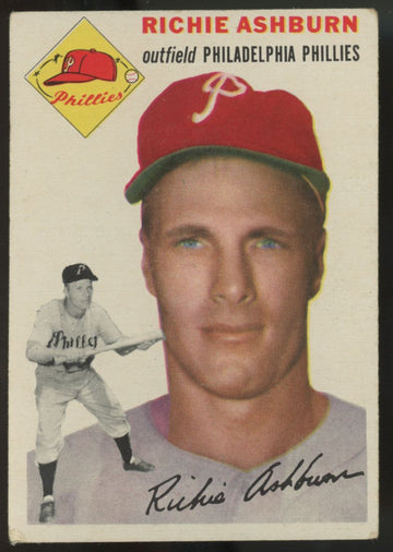 1954 Topps Richie Ashburn #45 VG+