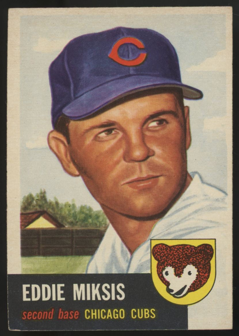 1953 Topps Eddie Miksis #39 EX+