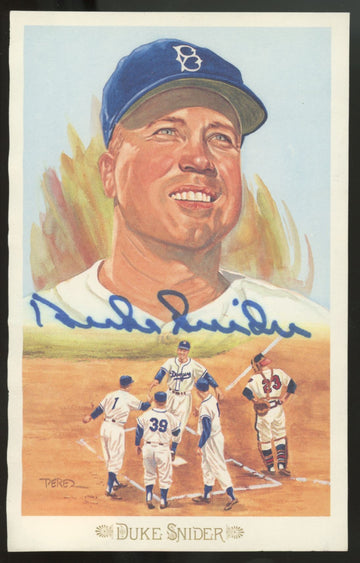 Perez Steele Duke Snider Signed Autographed JSA Authentic