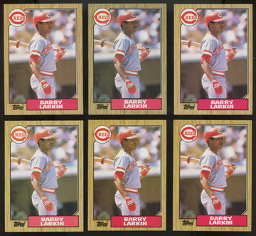 1987 Topps Barry Larkin RC #648 (Lot of 50)