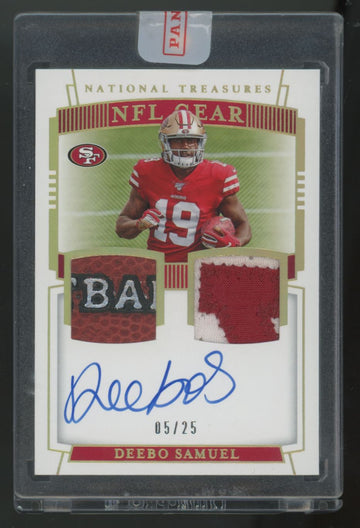 2019 National Treasures Deebo Samuel RC Prime NFL Gear Dual Patch Auto RPA /25