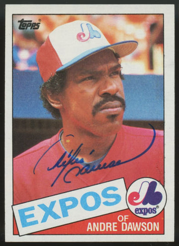 1985 Topps Andre Dawson Signed Autographed #420 JSA