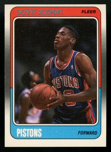 1988-89 Fleer Dennis Rodman RC #43 NM