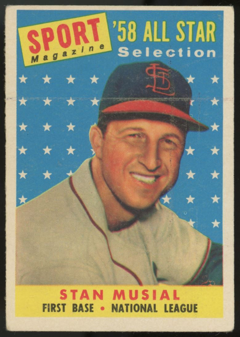 1958 Topps Stan Musial AS #476 VG