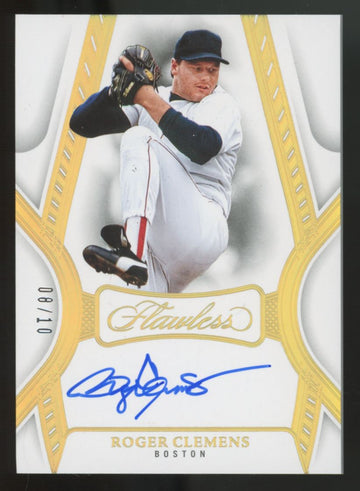 2025 Panini Flawless Roger Clemens Gold Auto /10 #FA-RC