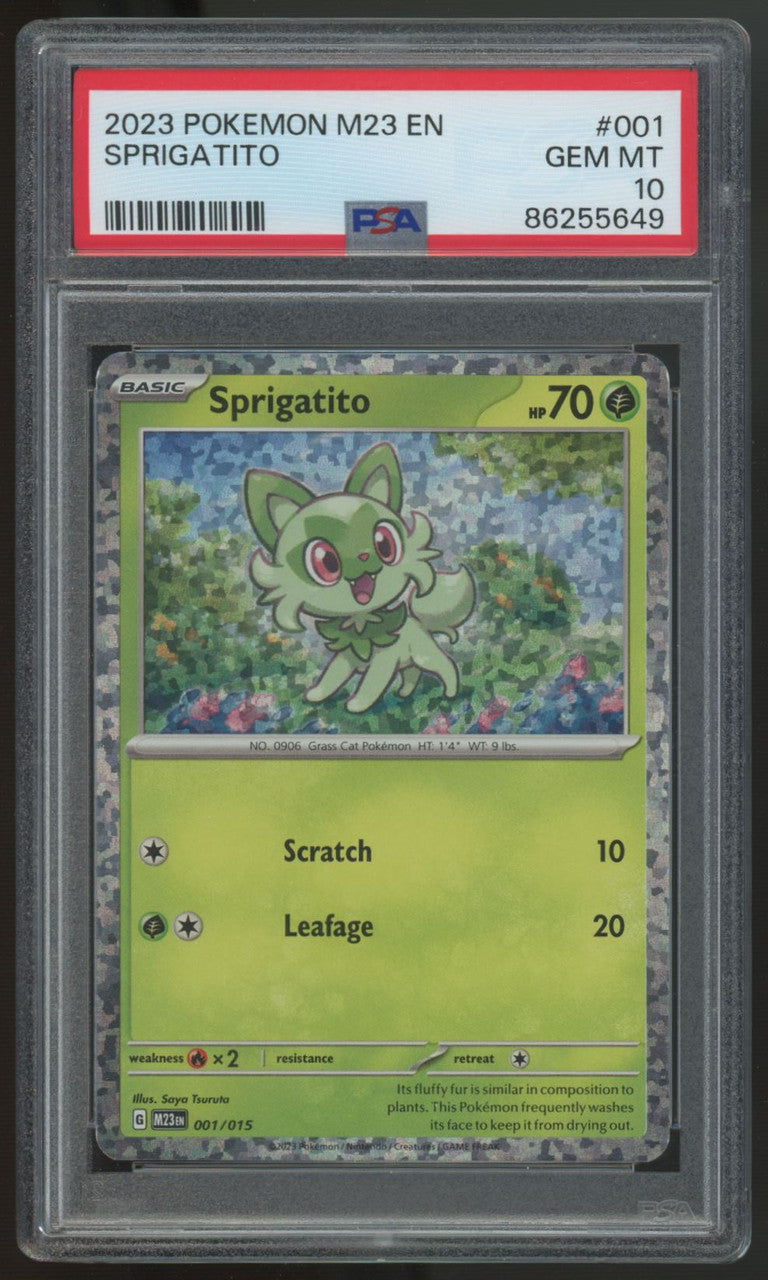2023 Pokemon Sprigatito McDonald's Promo #001 PSA 10