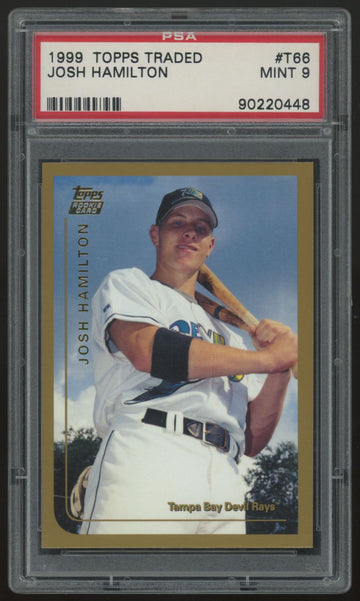 1999 Topps Traded Josh Hamilton RC #T66 PSA 9