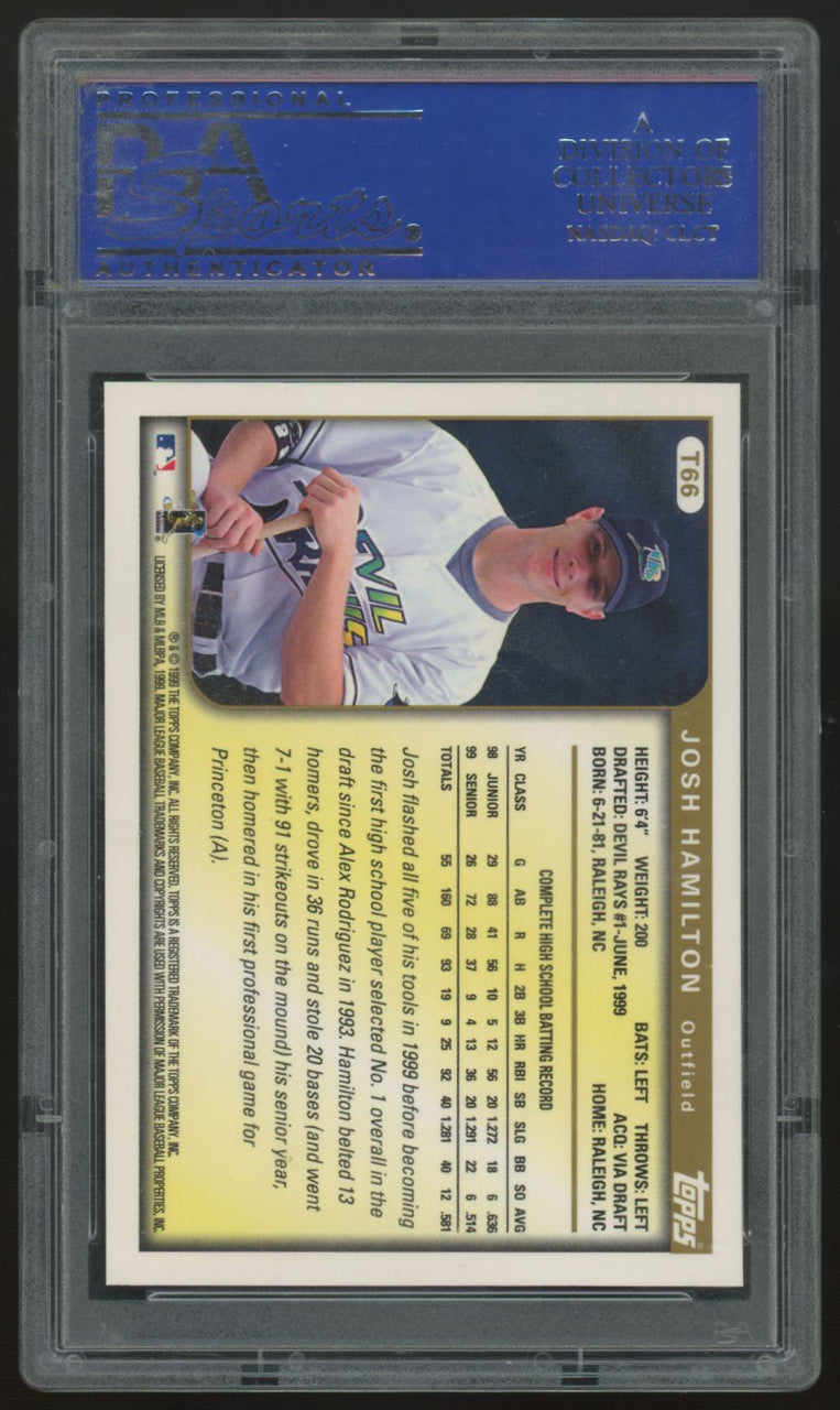 1999 Topps Traded Josh Hamilton RC #T66 PSA 9