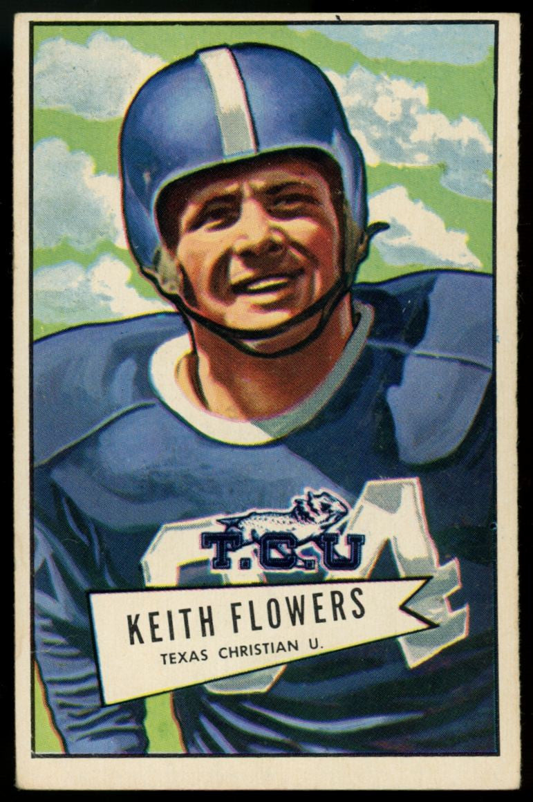1952 Bowman Large Keith Flowers RC #115 VG/EX