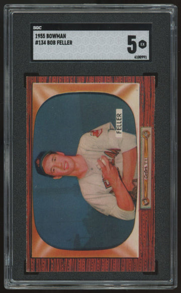 1955 Bowman Bob Feller #134 SGC 5