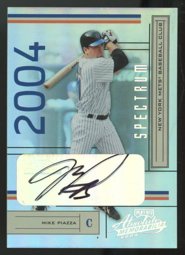 2004 Playoff Absolute Mike Piazza Spectrum Auto /5 #128