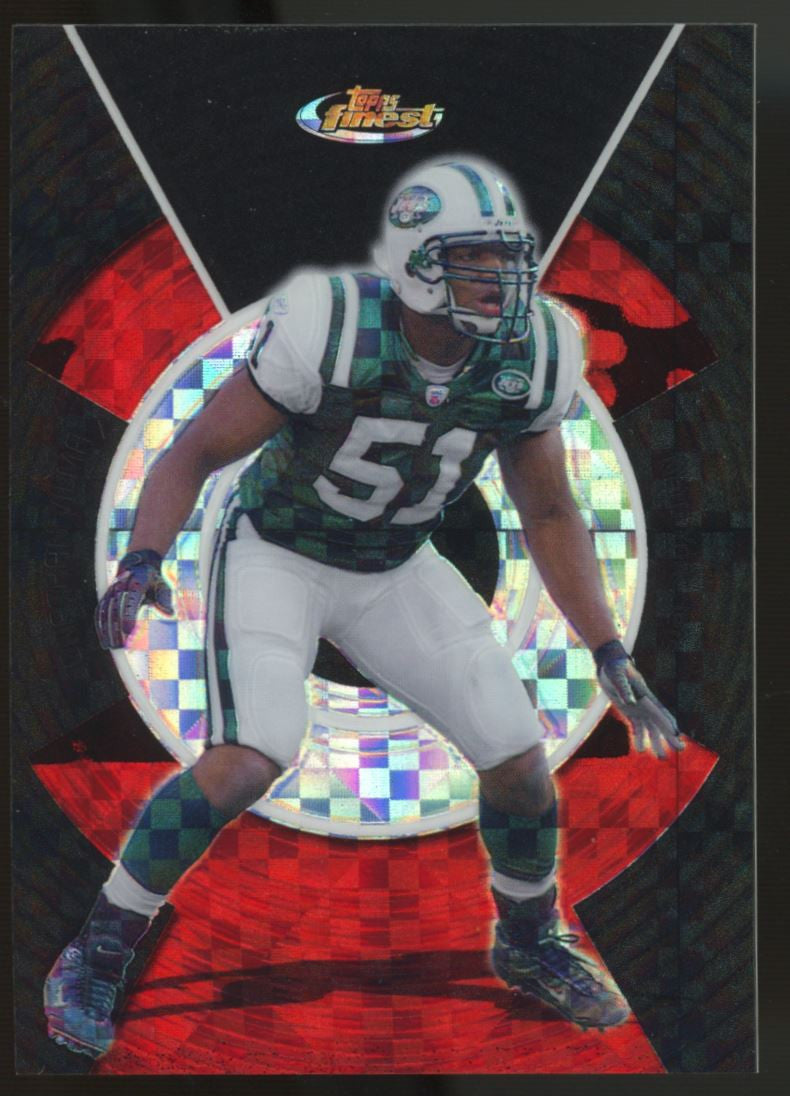 2005 Topps Finest Jonathan Vilma Black Xfractor /25 #67