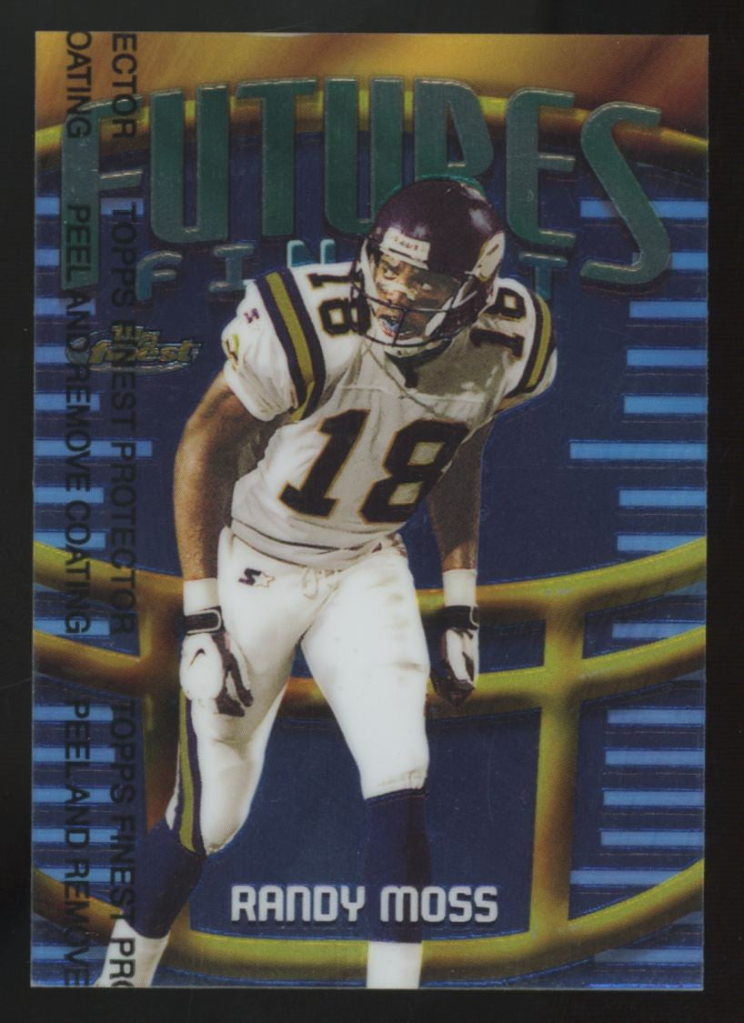 1998 Topps Finest Randy Moss RC Futures Finest With Coating /500 #F13
