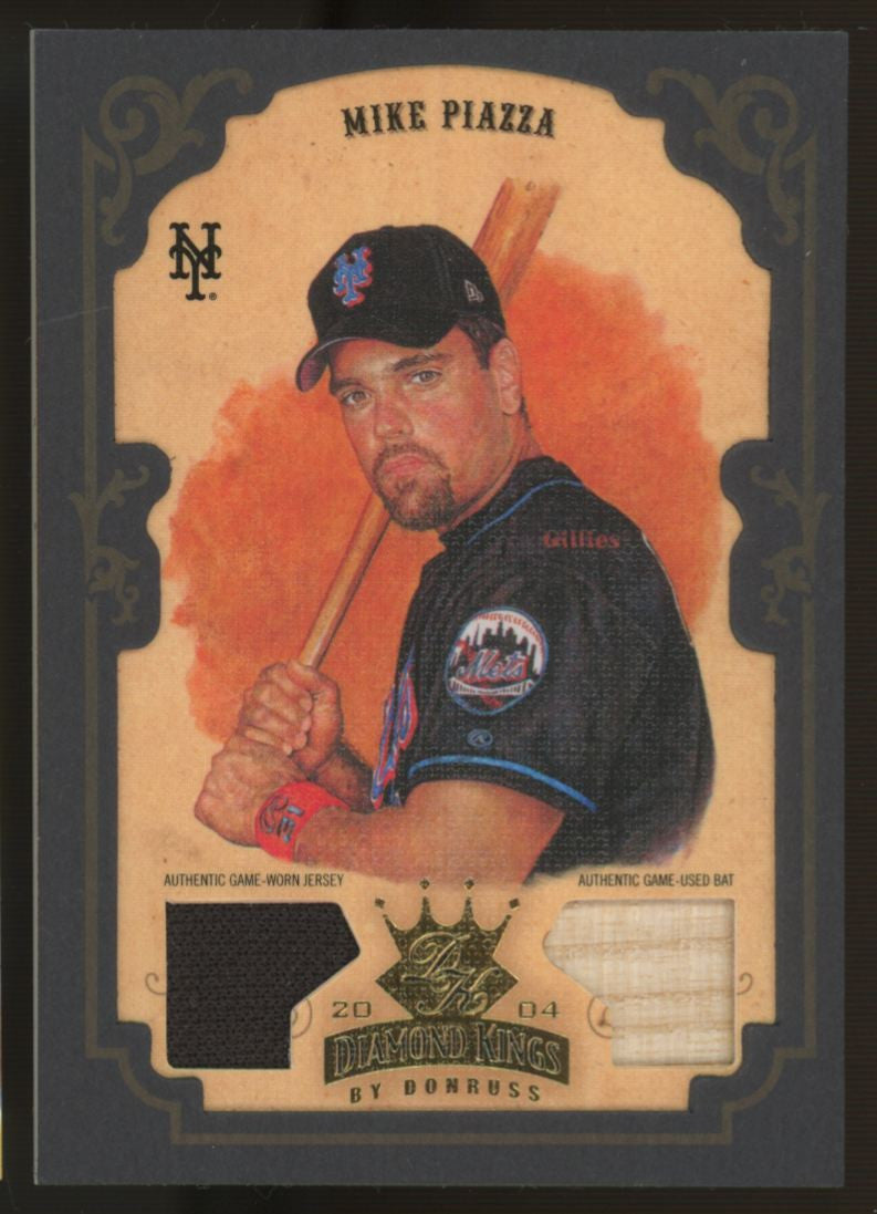 2004 Donruss Mike Piazza Diamond Kings Crowning Moment Patch /50 #50