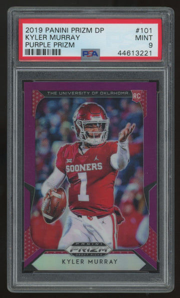2019 Panini Prizm Draft Kyler Murray RC Purple #101 PSA 9