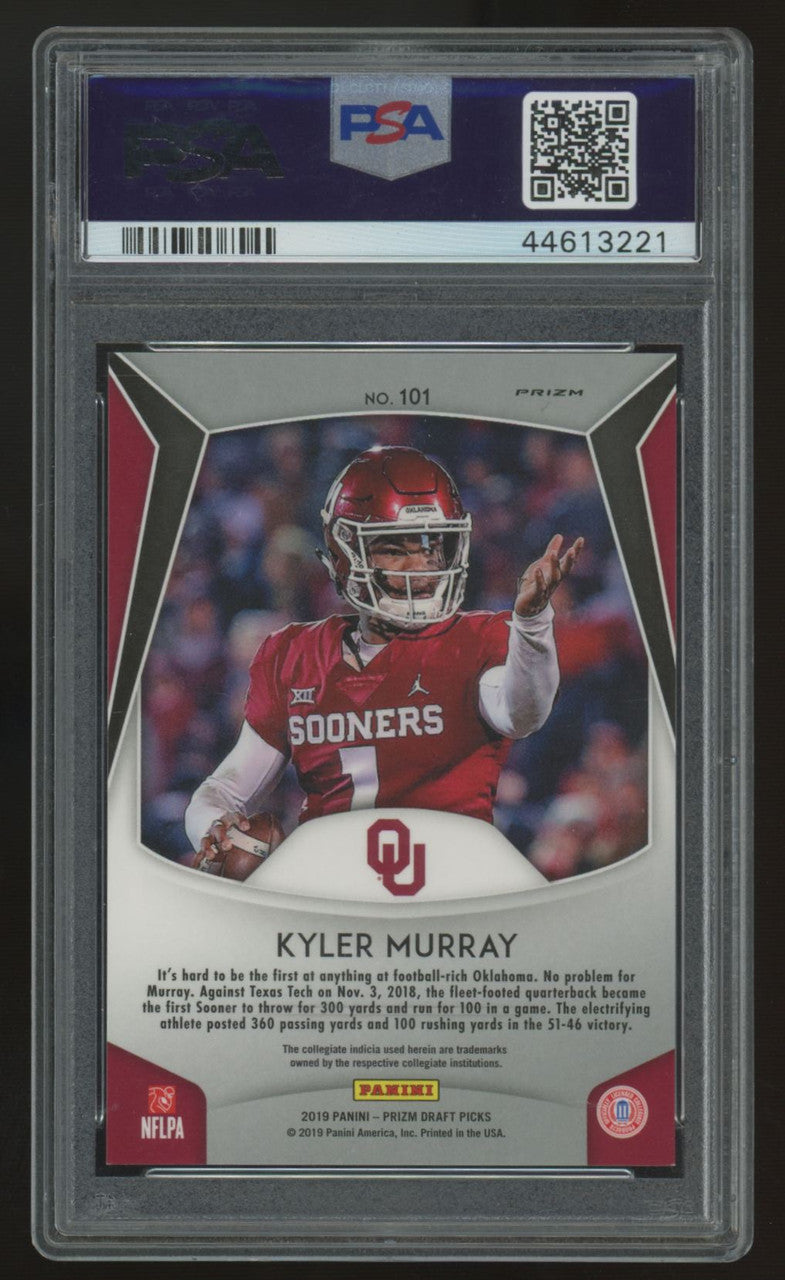 2019 Panini Prizm Draft Kyler Murray RC Purple #101 PSA 9