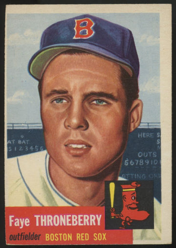 1953 Topps Faye Throneberry #49 EX