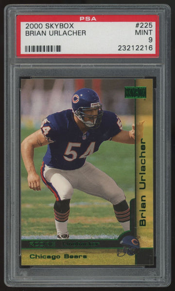 2000 Fleer Skybox Brian Urlacher RC #225 PSA 9
