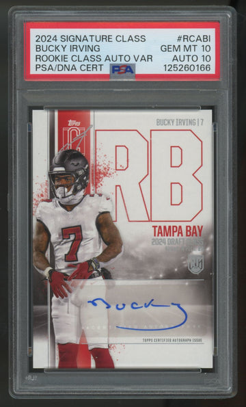 2024 Topps Signature Class Bucky Irving RC Auto Variation #RCA-BI PSA 10 10