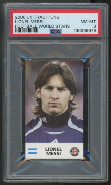 2006 UK Traditions Lionel Messi World Stars PSA 8 *679