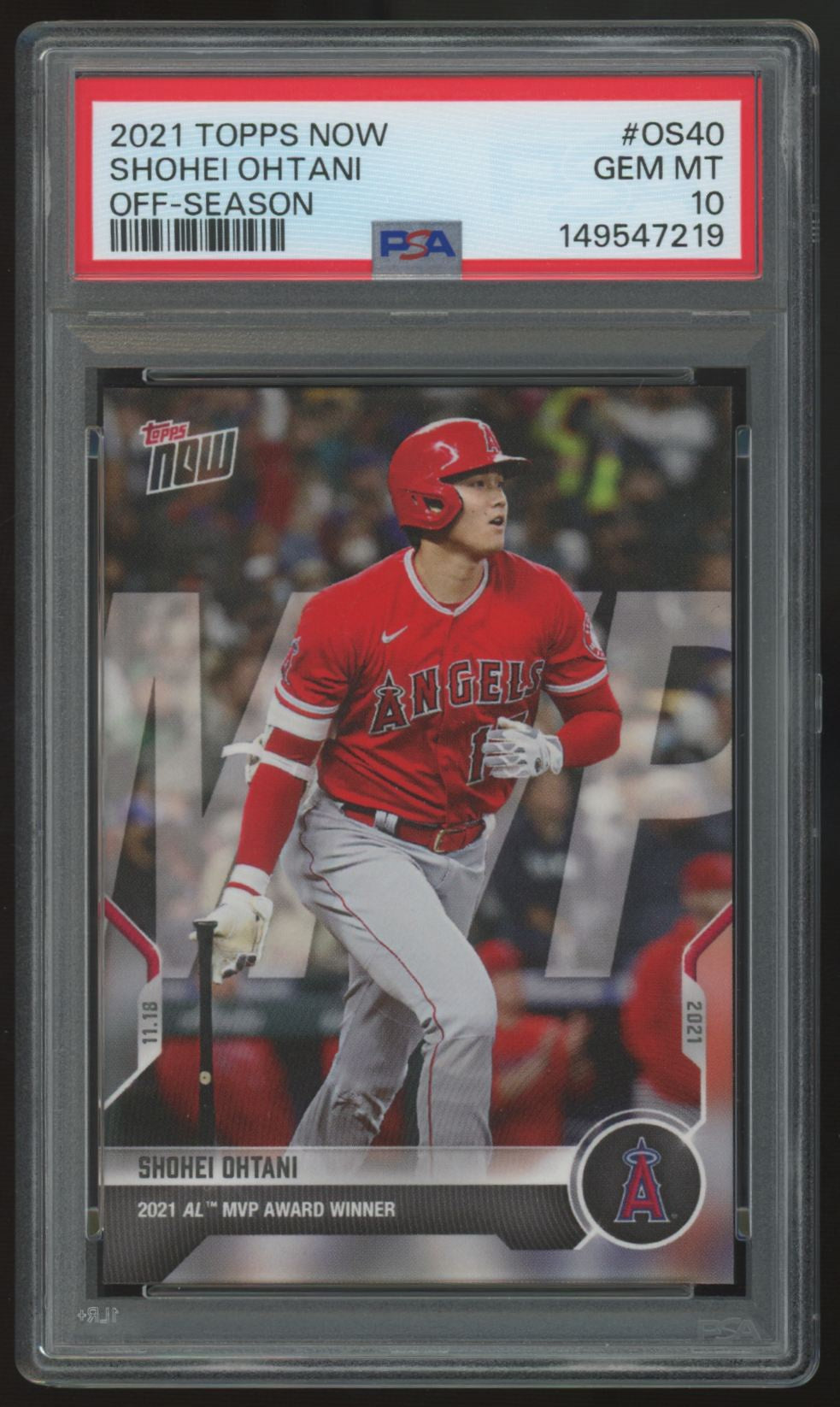 2021 Topps Now Shohei Ohtani Off-Season #OS-40 PSA 10 *219