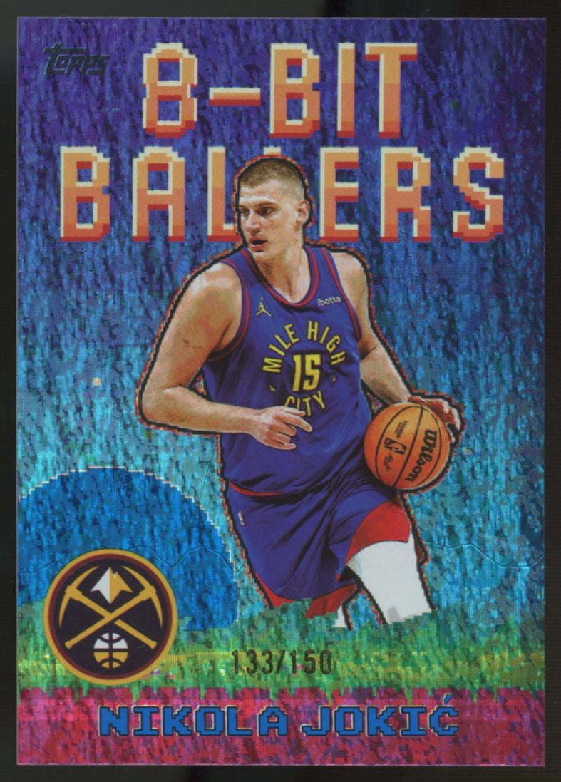 2025-26 Topps Nikola Jokic 8-Bit Ballers Blue Holo Foil /150 #8B-20