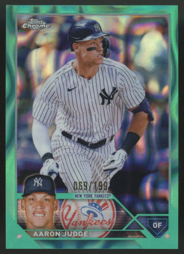 2023 Topps Chrome Aaron Judge Aqua Lava /199 #62